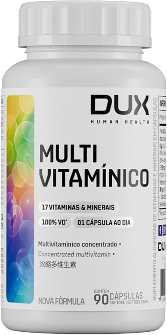 Dux Nutrition Multivitamínico - Pote 90 Cápsulas Dux Nutrition Multivitamínico - Pote 90 Cápsulas - Imagem 1